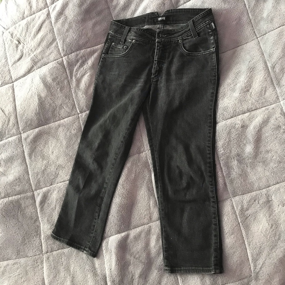 💖 90s Y2K VERSACE CAPRI JEANS 💖 - Picture 3 of 6